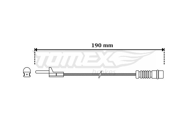 Obrázok Výstrażný kontakt opotrebenia brzdového oblożenia TOMEX Brakes  TX3009